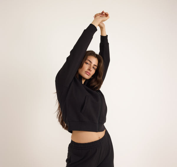 Organic Basics Weekend Track Jacket Black