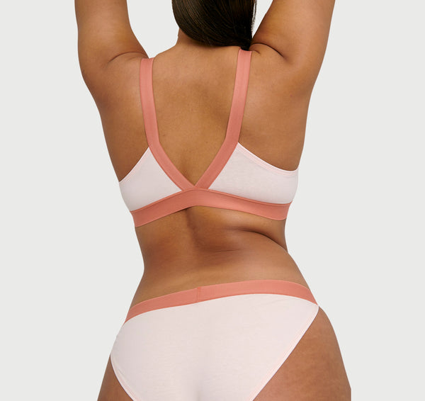 Organic Basics Recycled Cotton Move Bralette Rose Pink