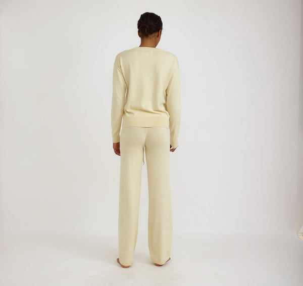 Organic Basics Soft Knit Boxy Crewneck Sweater Double Cream