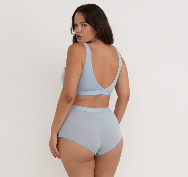 Organic Basics Soft Touch Basic Bralette Cloudy Blue