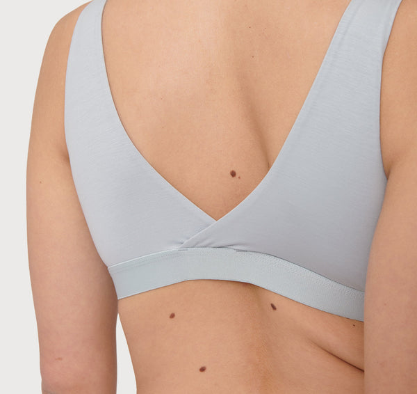 Organic Basics Soft Touch Basic Bralette Cloudy Blue