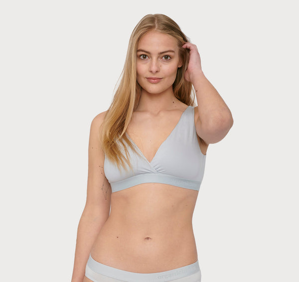 Organic Basics Soft Touch Basic Bralette Cloudy Blue