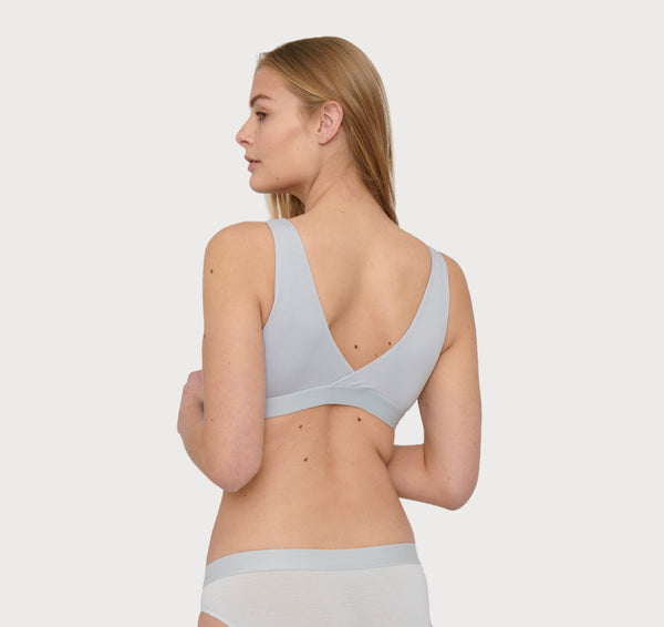 Organic Basics Soft Touch Basic Bralette Cloudy Blue