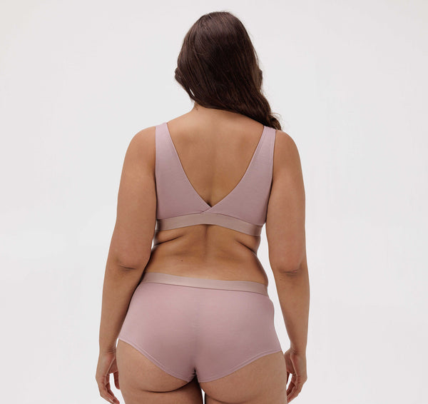 Organic Basics Soft Touch Basic Bralette Dusty Rose