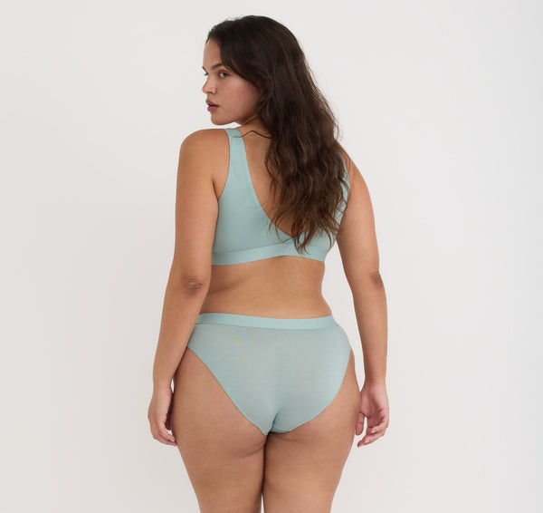 Organic Basics Soft Touch Basic Bralette Eucalyptus