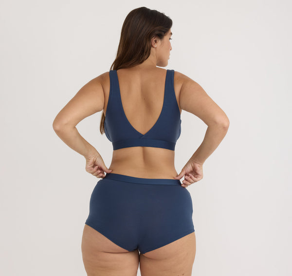 Organic Basics Soft Touch Basic Bralette Midnight Blue