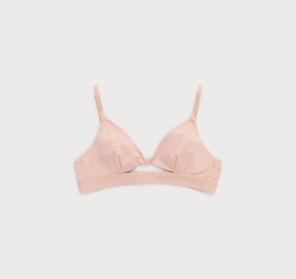 Organic Basics Soft Touch Cut-Out Bralette Soft Pink