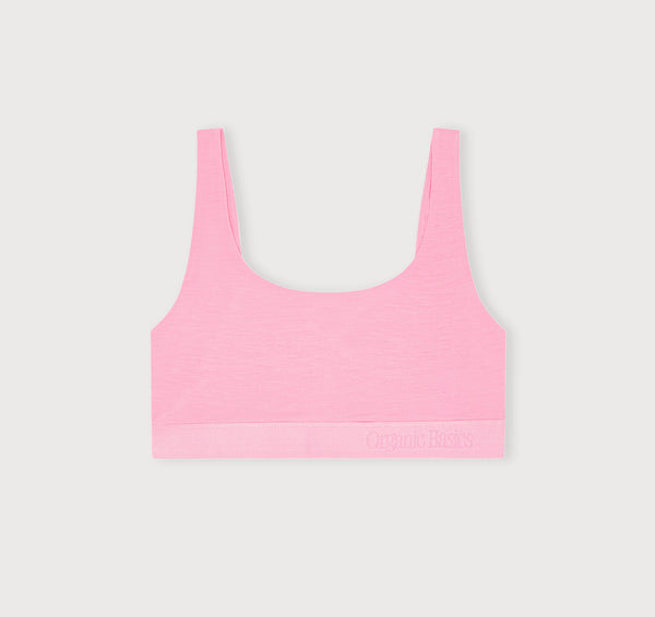 organic basics Soft Touch Scoop Neck Bralette Soft Pink