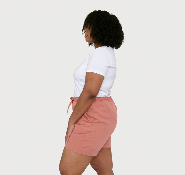 Organic Basics Soft Touch Woven Draw-Cord Shorts Cedar