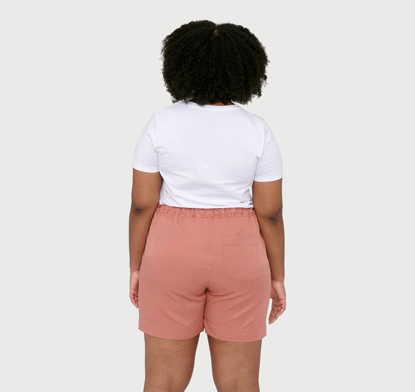 Organic Basics Soft Touch Woven Draw-Cord Shorts Cedar