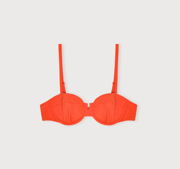 Organic Basics Swim Underwire Bikini Top Blood Orange