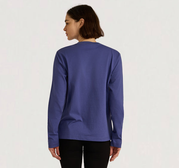 Organic Basics True Heavy Boxy Long Sleeve Tee Eclipse