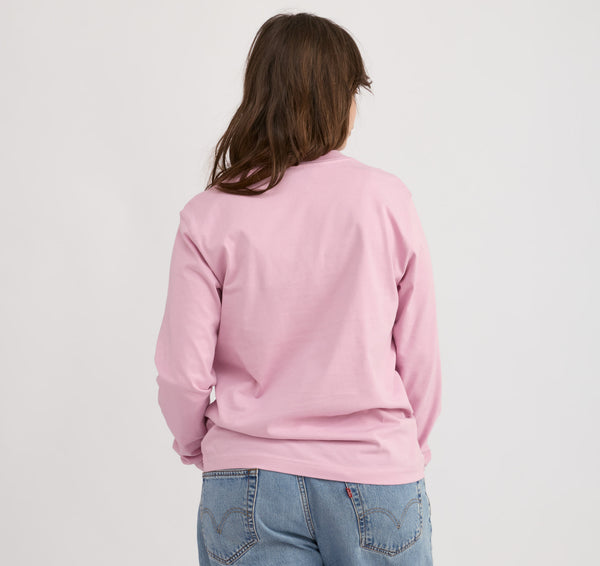 Organic Basics True Heavy Boxy Long Sleeve Tee Lavender Mist