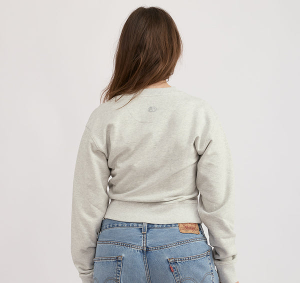 Organic Basics Weekend Boxy Sweatshirt Misty Grey Melange