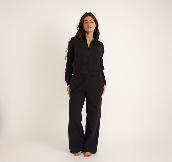 Organic Basics Weekend Straight Leg Sweatpants Black