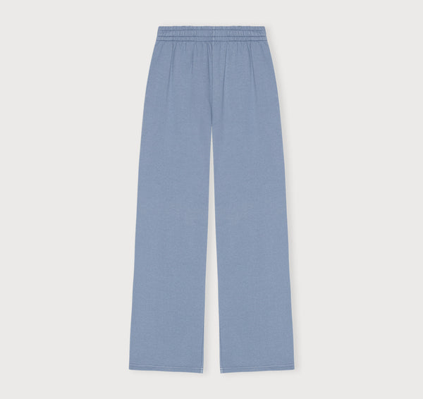Organic Basics Weekend Straight Leg Sweatpants Misty Blue