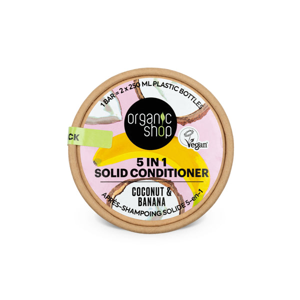 organic shop 5-In-1 Solid Conditioner Bar. Coconut & Banana