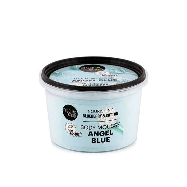 organic shop Angel Blue Nourishing Body Mousse. Blueberry & Cotton