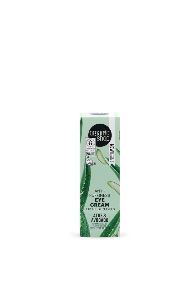 Organic Shop Anti-puffiness Eye Cream For All Skin Types Avocado And Aloe