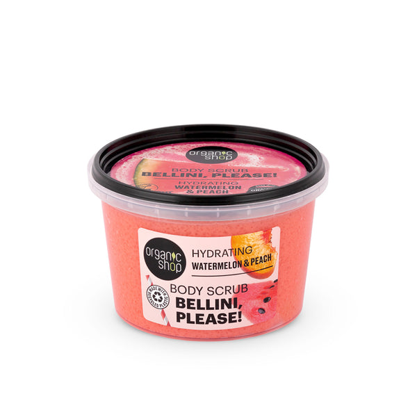 Organic Shop Bellini Please Body Scrub. Hydrating. Watermelon & Peach