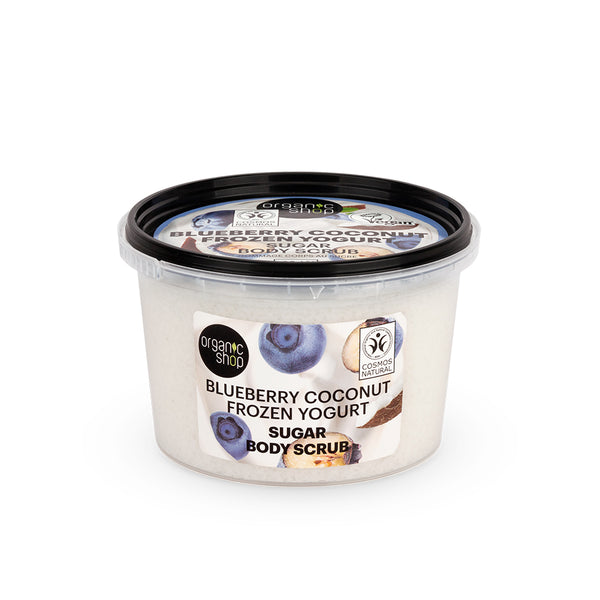 organic shop Blueberry Coconut Frozen Yogurt Sugar Body Scrub