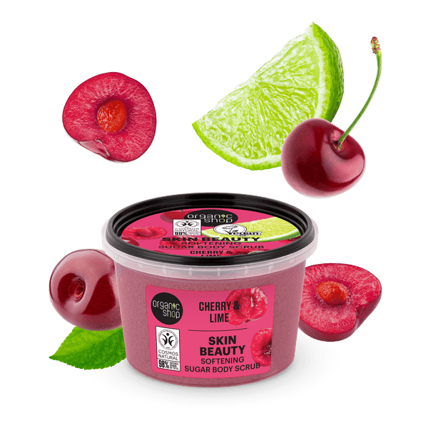 organic shop Cherry Blossom Exfoliating Sugar Body Scrub