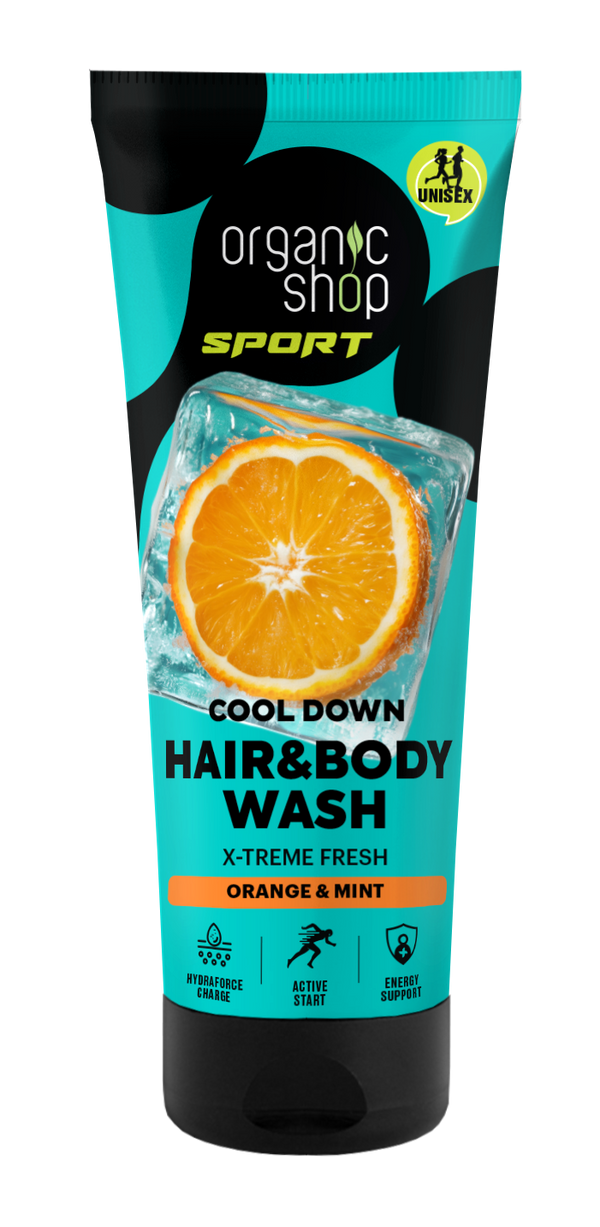 organic shop Cool Down. Hair & Body Wash. X-treme Fresh