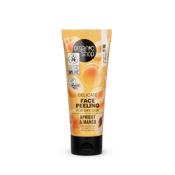 organic shop Delicate Face Peel For Dry Skin Apricot & Lactic Acid