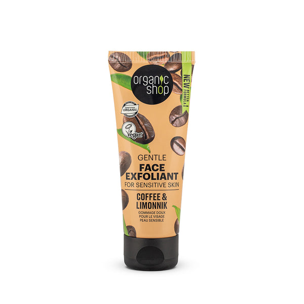 organic shop Gentle Face Exfoliant For Sensitive Skin Coffee & Limonnik