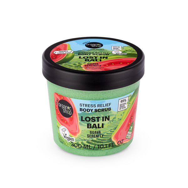 organic shop Lost In Bali Body Scrub Stress Relief. Guava Serenity