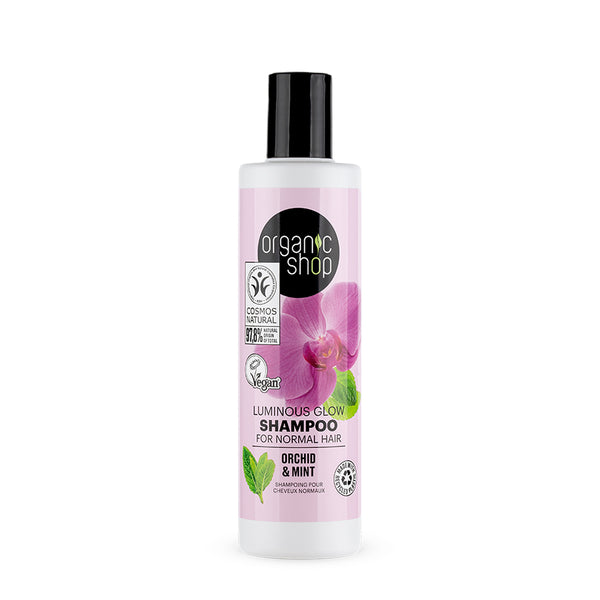 organic shop Luminous Glow Shampoo For Normal Hair Orchid & Mint