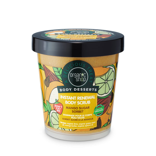 organic shop Mango Sugar Sorbet Instant Renewal Body Scrub