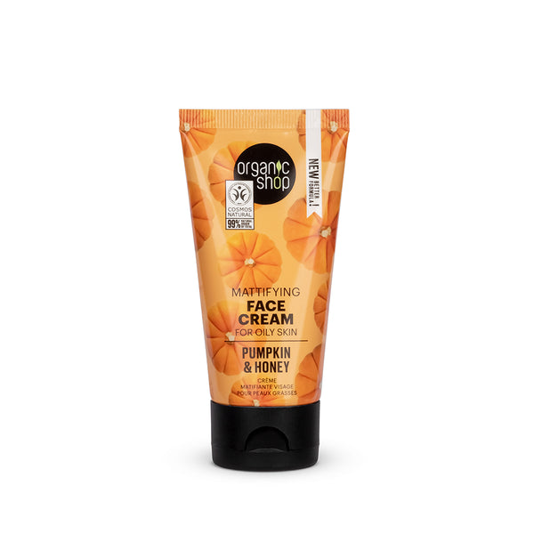 organic shop Mattifying Face Cream For Oily Skin Pumpkin & Honey