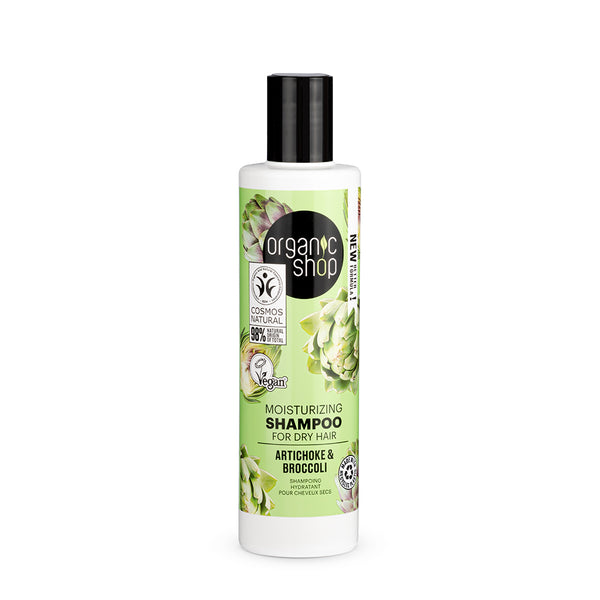 organic shop Moisturizing Shampoo For Dry Hair Artichoke & Broccoli