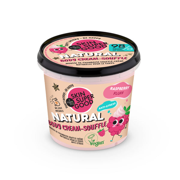 organic shop Natural Body Cream-Souffle Raspberry Fluff