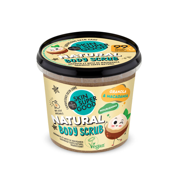 organic shop Natural Body Scrub Granola & Macadamia Nut