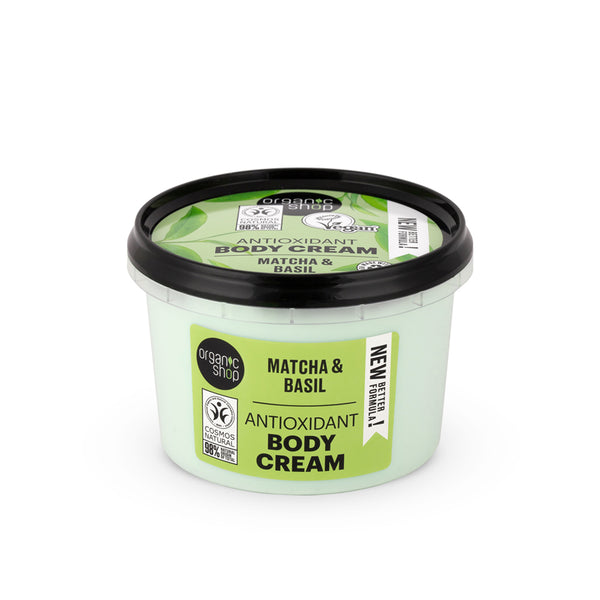 organic shop Antioxidant Body Cream Matcha & Basil