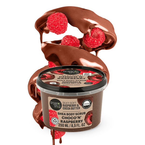 organic shop Choco & Raspberry Body Scrub Silky-Soft