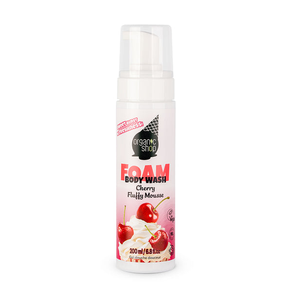 organic shop Foam Body Wash Cherry Fluffy Mousse