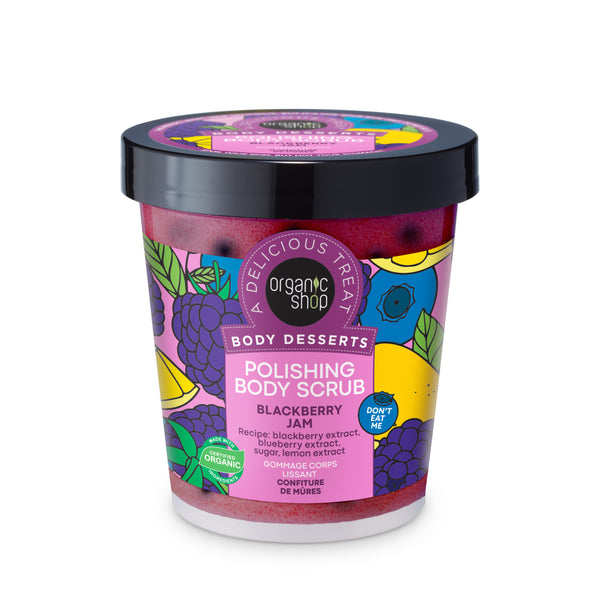 organic shop Polishing Body Scrub Blackberry Jam
