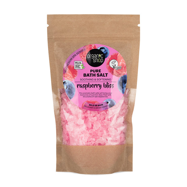 organic shop Raspberry Bliss. Pure Bath Salt