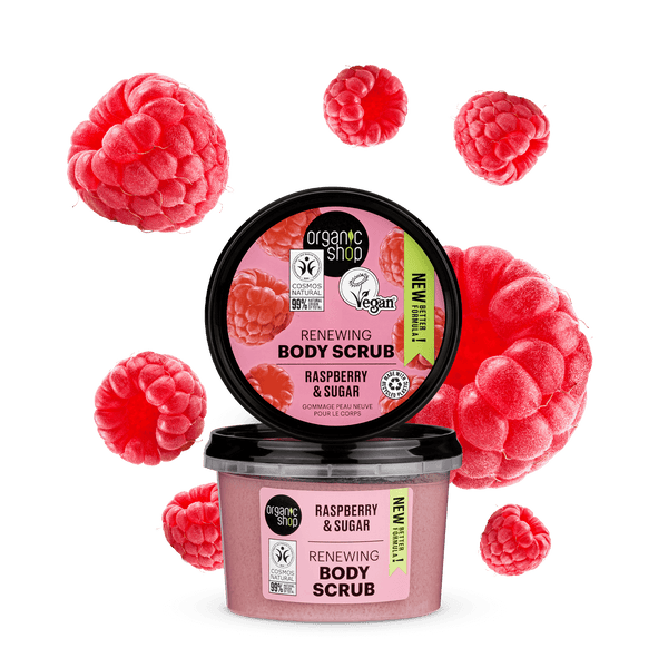 organic shop Renewing Body Scrub Raspberry