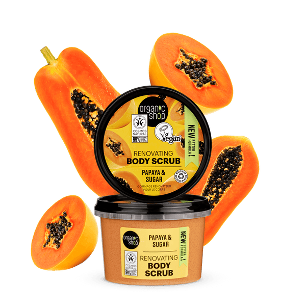 organic shop Renovating Body Scrub Papaya