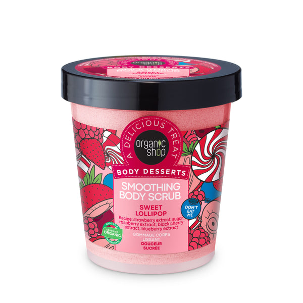 organic shop Smoothing Body Scrub Sweet Lollipop