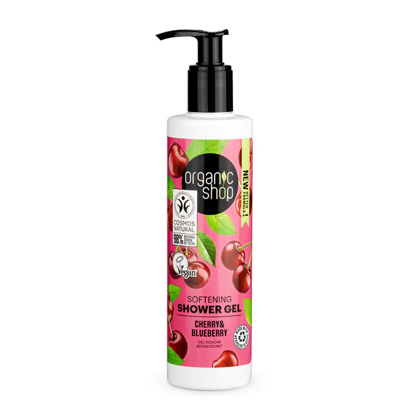 organic shop Softening Shower Gel Cherry & Blueberry