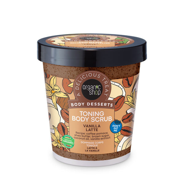 organic shop Toning Body Scrub Vanilla Latte