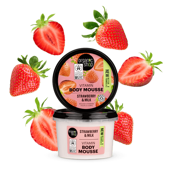 organic shop Vitamin Body Mousse Strawberry