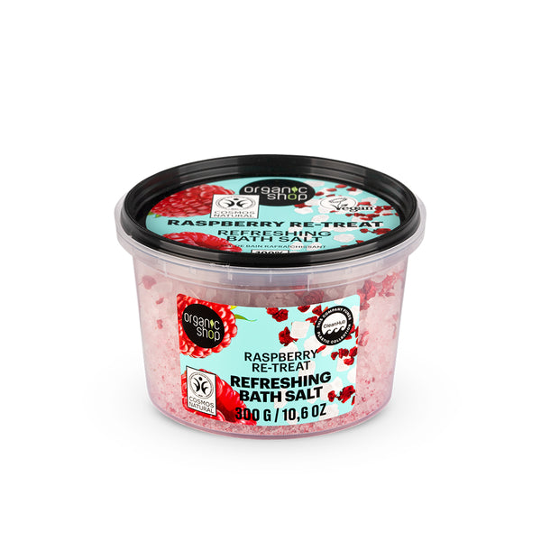 organic shop Raspberry Re-Treat Refreshing Bath Salt