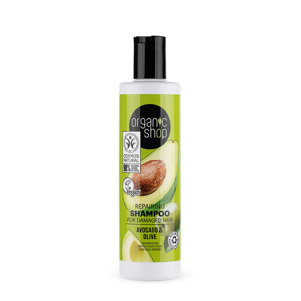 organic shop Repairing Shampoo For Damaged Hair Avocado & Olive