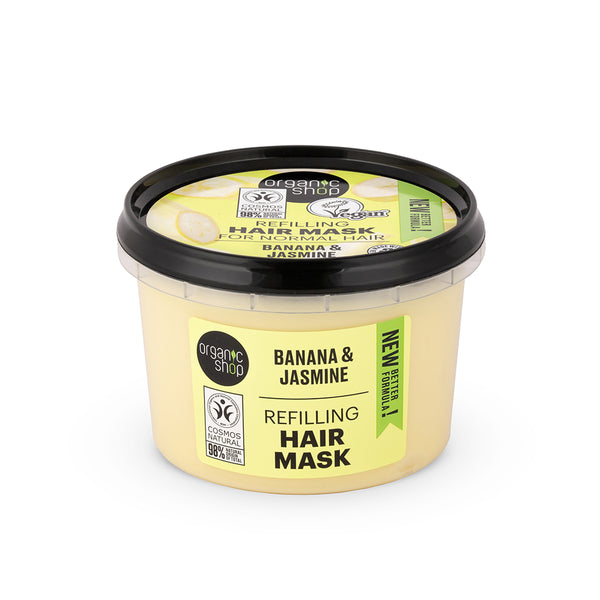 organic shop Revitalizing Hair Mask For Normal Hair Banana & Jasmine